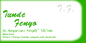 tunde fenyo business card